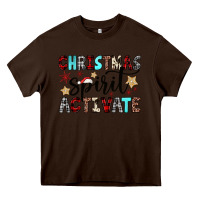 Chocolate Brown christmas spirit activate Heavy Core Tee - JahusDesignShop