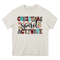 Cream christmas spirit activate Heavy Core Tee - JahusDesignShop