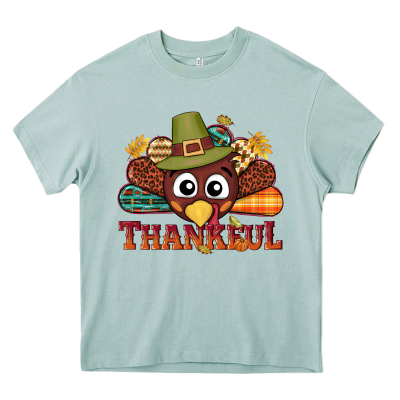 Western Thankful Thanksgiving Turkey Heavy Core Tee by NancyCooperArtShop | Teevron