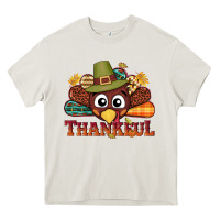 Cream western thankful thanksgiving turkey Heavy Core Tee - NancyCooperArtShop