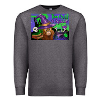Charcoal Heather Too Cute To Spook Baby Orangutan Premium Sweatshirt - LillyAllenDesigns
