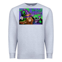 Heather Grey Too Cute To Spook Baby Orangutan Premium Sweatshirt - LillyAllenDesigns
