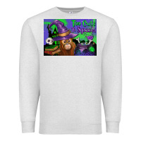 Oatmeal Heather Too Cute To Spook Baby Orangutan Premium Sweatshirt - LillyAllenDesigns