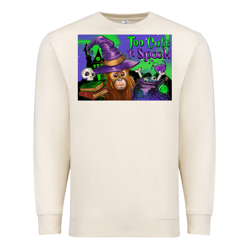 Too Cute To Spook Baby Orangutan Premium Sweatshirt by LillyAllenDesigns | Teevron