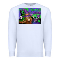 White Too Cute To Spook Baby Orangutan Premium Sweatshirt - LillyAllenDesigns