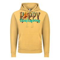 Vintage Mustard Happy Thanksgiving with Turkey Vintage Hoodie - texasbilliewilder