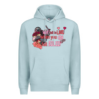 Blue Mist sloth why fall in love when you can fall asleep Premium Hoodie - FaDigitalArtStudio