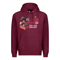Sloth Why Fall In Love When You Can Fall Asleep Premium Hoodie | Teevron