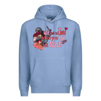 Colony Blue sloth why fall in love when you can fall asleep Premium Hoodie - FaDigitalArtStudio