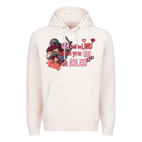 Pale Pink sloth why fall in love when you can fall asleep Premium Hoodie - FaDigitalArtStudio
