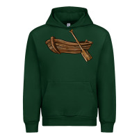 Forest Green rowboat Urban Hoodie - BarkalooDesign