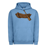 Pigment Pebble Blue rowboat Urban Hoodie - BarkalooDesign