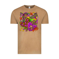 Vintage Camel Mardi Gras hearts Vintage Tee - NancyCooperArtShop