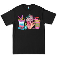 Black Nail Coffee Cups With Rings Bbs Premium Tee - BundleAndBundleShop