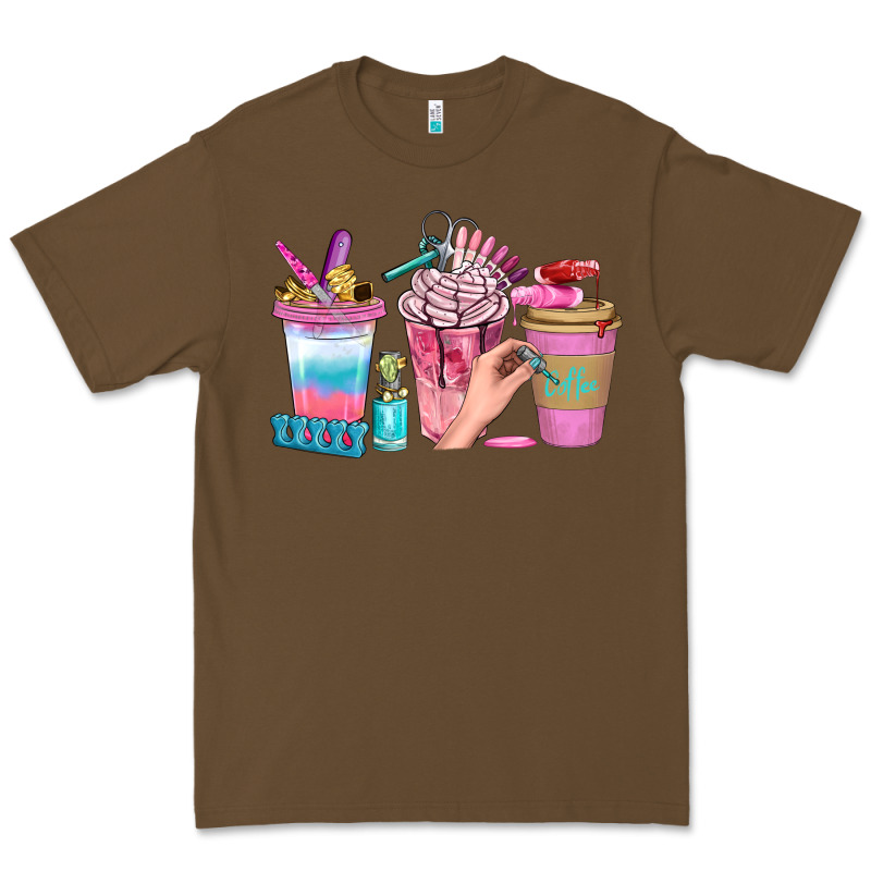 Nail Coffee Cups With Rings Bbs Premium Tee by BundleAndBundleShop | Teevron