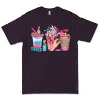 Plum Nail Coffee Cups With Rings Bbs Premium Tee - BundleAndBundleShop