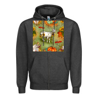 Charcoal Heather fall goats seamless pattern Zipper Hoodie - BundleAndBundleShop