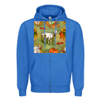 True Royal fall goats seamless pattern Zipper Hoodie - BundleAndBundleShop