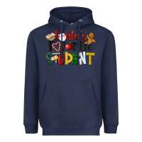 Navy santa's favorite student christmas Heavyweight Hoodie - LillyAllenDesigns
