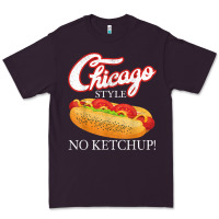 Plum chicago hot dog summer style 4th of july no ketchu Premium Tee - tuanDangUi