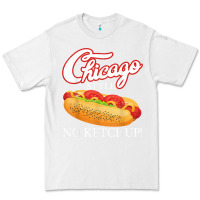 White chicago hot dog summer style 4th of july no ketchu Premium Tee - tuanDangUi