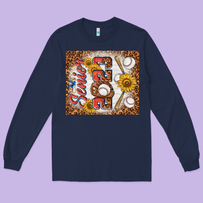 Senior 2023 Baseball Long Sleeve Tee Designed By Tumblerdesignbyshophia