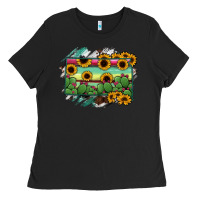 Black south Dakota State Map Ladies Tee - RanaPortraitStore