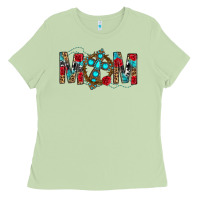 Matcha Western Mom With Cross Ladies Tee - BundleAndBundleShop