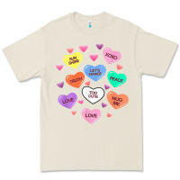 Bone womens valentine candy heart valentines day vneck Premium Tee - tuanDangUi