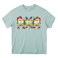 Arona christmas school bus Heavy Core Tee - MaliasSmallBusiness