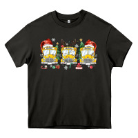 Asphalt christmas school bus Heavy Core Tee - MaliasSmallBusiness