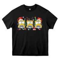 Black christmas school bus Heavy Core Tee - MaliasSmallBusiness