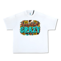 White Western Beautiful Crazy Urban Heavy Tee - texasbilliewilder