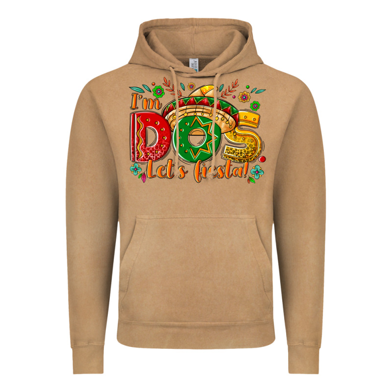I'm Dos Let's Fiesta Vintage Hoodie by NancyCooperArtShop | Teevron