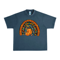 Midnight Navy fall pumpkin rainbow Urban Heavy Tee - JahusDesignShop