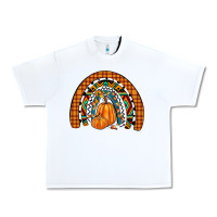 White fall pumpkin rainbow Urban Heavy Tee - JahusDesignShop