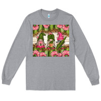 Heather Grey cactus gnomies Long Sleeve Tee - TumblerDesignByShophia