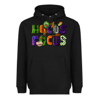 Black Hocus Focus Teacher Halloween Heavyweight Hoodie - LillyAllenDesigns