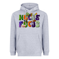 Heather Grey Hocus Focus Teacher Halloween Heavyweight Hoodie - LillyAllenDesigns