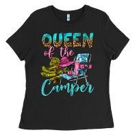 Black Queen Of The Camper Ladies Tee - BundleAndBundleShop