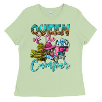 Matcha Queen Of The Camper Ladies Tee - BundleAndBundleShop