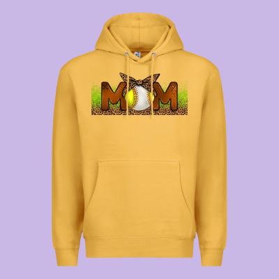 Baseball And Softball Mom Libbey Glass Premium Hoodie Designed By Bundleandbundleshop
