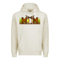 Oatmeal Heather Baseball And Softball Mom Libbey Glass Premium Hoodie - BundleAndBundleShop