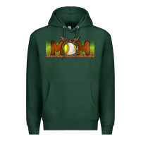 Sports Green Baseball And Softball Mom Libbey Glass Premium Hoodie - BundleAndBundleShop