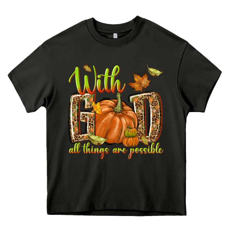With God All Things Are Possible Heavy Core Tee by NancyCooperArtShop | Teevron