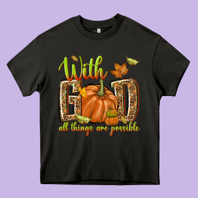 With God All Things Are Possible Heavy Core Tee Designed By Nancycooperartshop
