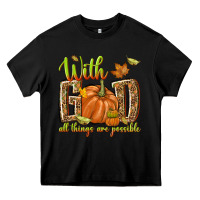 Black with god all things are possible Heavy Core Tee - NancyCooperArtShop