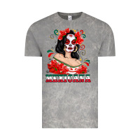 Cloud Rock Mexicana with Skull Girl Vintage Tee - texasbilliewilder