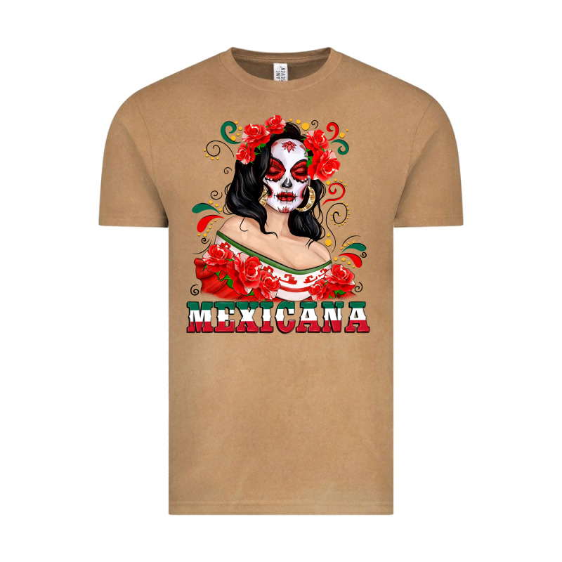 Mexicana With Skull Girl Vintage Tee by texasbilliewilder | Teevron