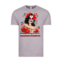 Vintage Zinc Mexicana with Skull Girl Vintage Tee - texasbilliewilder